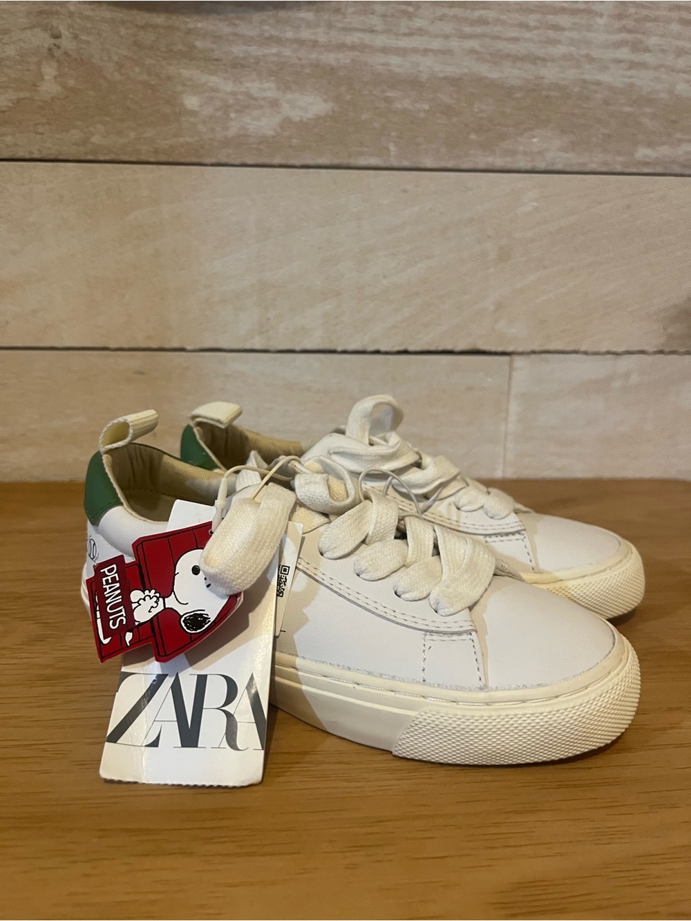 Zara Peanuts White Kids Sneakers